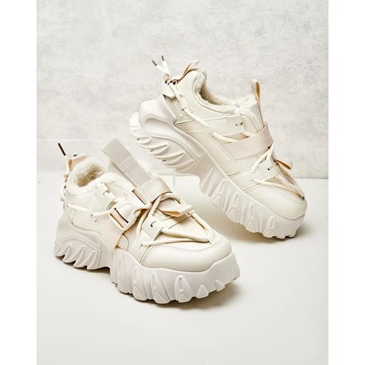 Royalfashion Ocieplane sneakersy damskie Losgos ze sklepu royalfashion.pl w kategorii Buty sportowe damskie - zdjęcie 180194445