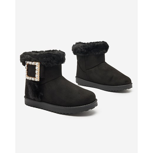 Royalfashion Damskie buty a'la śniegowce z ozdobą Galaes ze sklepu royalfashion.pl w kategorii Śniegowce damskie - zdjęcie 180194727