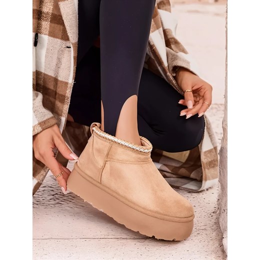 Royalfashion Krótkie buty a'la śniegowce damskie Xoalla ze sklepu royalfashion.pl w kategorii Śniegowce damskie - zdjęcie 180194746