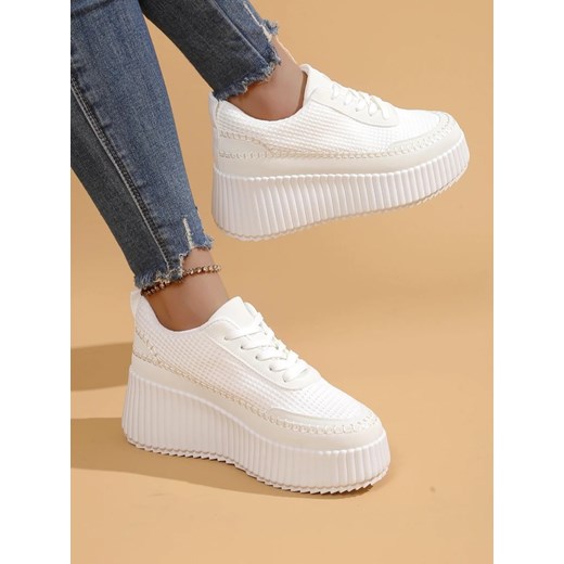 Royalfashion Sportowe sneakersy damskie na platformie Siserra ze sklepu royalfashion.pl w kategorii Buty sportowe damskie - zdjęcie 180195408