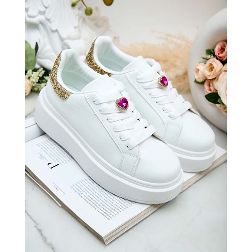 Royalfashion Sportowe sneakersy damskie na platformie Cinkci ze sklepu royalfashion.pl w kategorii Trampki damskie - zdjęcie 180197249