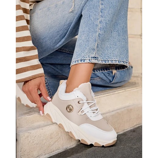 Royalfashion Sneakersy damskie z ociepleniem Aronni ze sklepu royalfashion.pl w kategorii Buty sportowe damskie - zdjęcie 180198447
