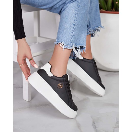 Royalfashion Sportowe sneakersy damskie na platformie Calomie ze sklepu royalfashion.pl w kategorii Buty sportowe damskie - zdjęcie 180201847
