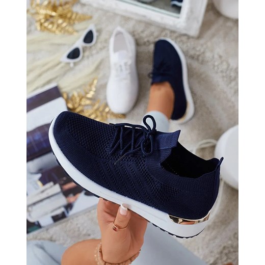 Royalfashion Damskie materiałowe buty sportowe Amgent Royalfashion.pl 36 wyprzedaż royalfashion.pl