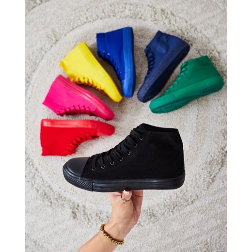 Royalfashion Wysokie trampki damskie Hollas ze sklepu royalfashion.pl w kategorii Trampki damskie - zdjęcie 180203915