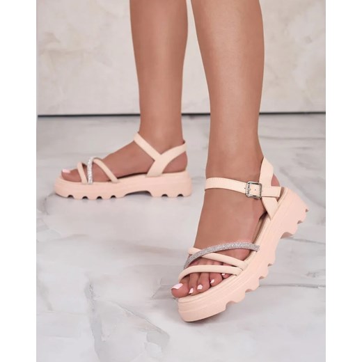 Royalfashion Damskie sandały z cyrkoniami Ofavle Royalfashion.pl 39 royalfashion.pl okazyjna cena