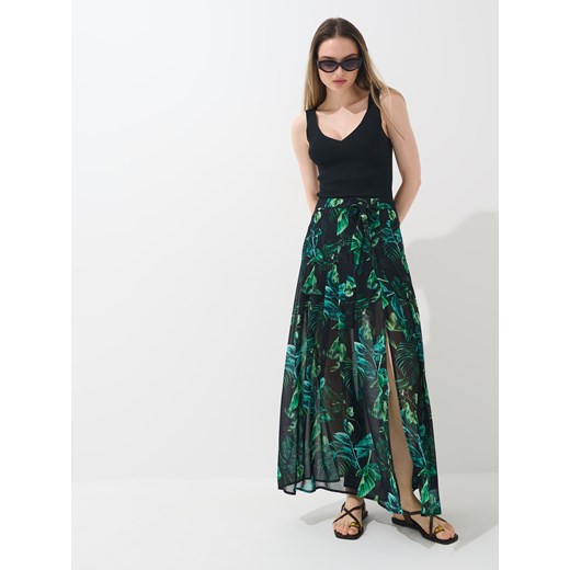 Mohito - Spódnica maxi w roślinny print - zielony Mohito 32 Mohito