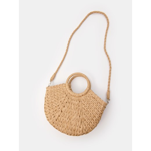 Sinsay - Pleciona torebka - kremowy Sinsay One Size Sinsay