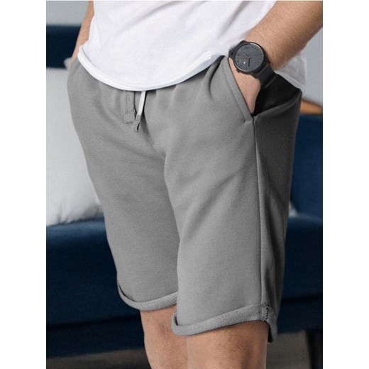 Sinsay - Szorty slim fit - szary ze sklepu Sinsay w kategorii Spodenki męskie - zdjęcie 180206816