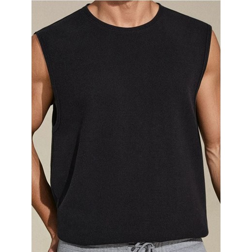 Sinsay - Tank top - czarny ze sklepu Sinsay w kategorii T-shirty męskie - zdjęcie 180206887