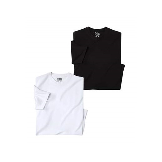 Zestaw 2 koszulek z krótkim rękawem i okrągłym dekoltem ze sklepu Atlas For Men w kategorii T-shirty męskie - zdjęcie 180208315