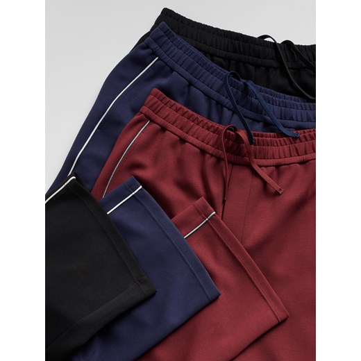 Reserved - Spodnie loose fit - mahoniowy Reserved L Reserved