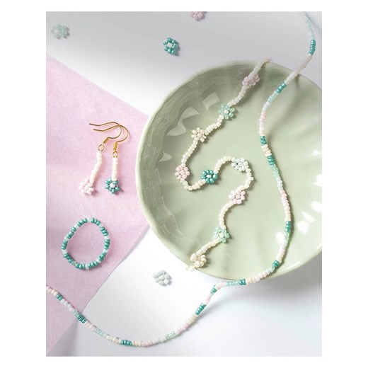 folia PAPER Zestaw koralików w kolorze turkusowo-jansoróżowym - 90 g Folia Paper onesize okazyjna cena Limango Polska