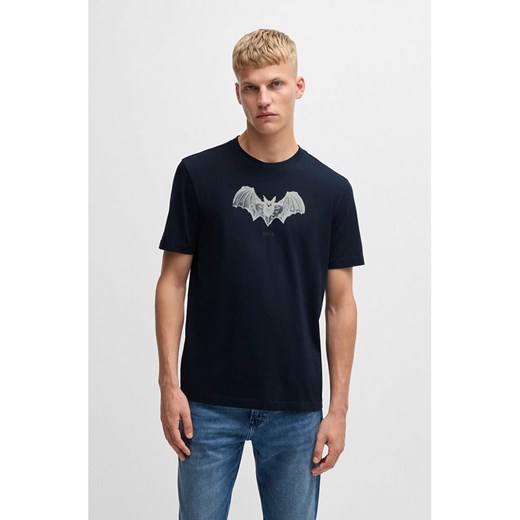 BOSS Orange Koszulka w kolorze granatowym ze sklepu Limango Polska w kategorii T-shirty męskie - zdjęcie 180210826