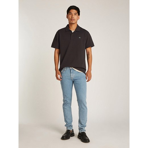 CALVIN KLEIN JEANS Koszulka polo w kolorze czarnym ze sklepu Limango Polska w kategorii T-shirty męskie - zdjęcie 180210838