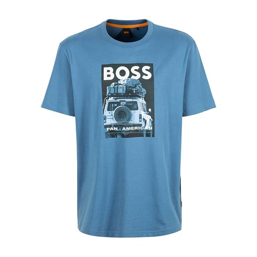 BOSS Orange Koszulka w kolorze niebieskim ze sklepu Limango Polska w kategorii T-shirty męskie - zdjęcie 180210856