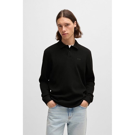 BOSS Orange Koszulka polo w kolorze czarnym ze sklepu Limango Polska w kategorii T-shirty męskie - zdjęcie 180210858