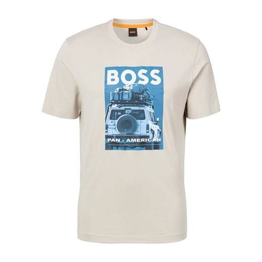 BOSS Orange Koszulka w kolorze kremowym ze sklepu Limango Polska w kategorii T-shirty męskie - zdjęcie 180210895