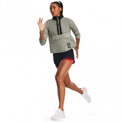 Damska bluza do biegania Under Armour UA Run Everywhere Layer - oliwkowa ze sklepu Sportstylestory.com w kategorii Bluzy damskie - zdjęcie 180211279