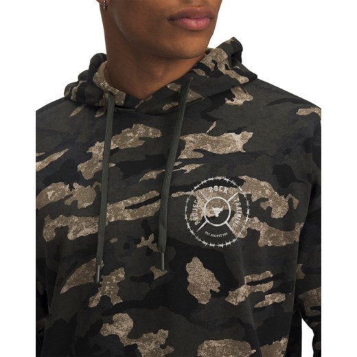 Męska bluza dresowa nierozpinana z kapturem Under Armour Project Rock AOP Terry Under Armour XS Sportstylestory.com