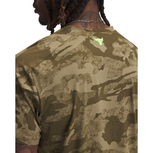 Męska koszulka treningowa Under Armour Project Rock IsoChill SS - brązowa Under Armour L Sportstylestory.com