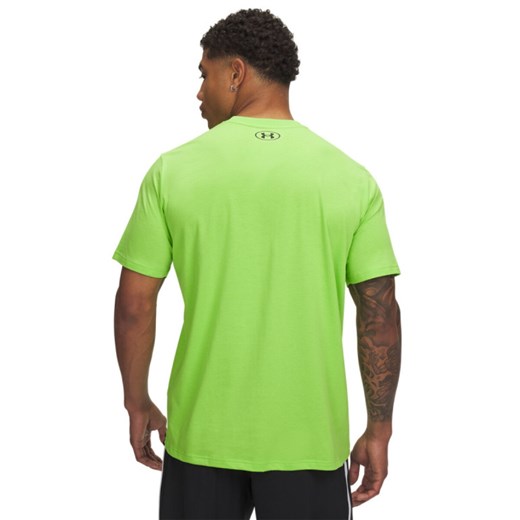 Męska koszulka treningowa Under Armour Project Rock Brahma Bull - zielona ze sklepu Sportstylestory.com w kategorii T-shirty męskie - zdjęcie 180211549