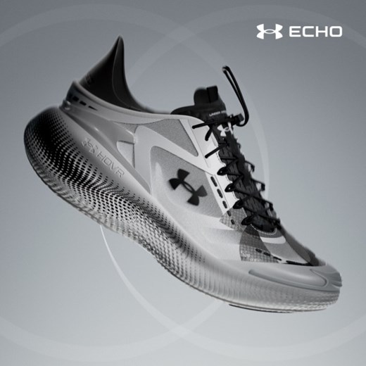 Sneakersy sportowe uniseks Under Armour UA Echo - białe ze sklepu Sportstylestory.com w kategorii Buty sportowe męskie - zdjęcie 180211776