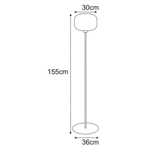 Beżowa lampa stojąca-J020-Kostela Lumes One Size Edinos.pl