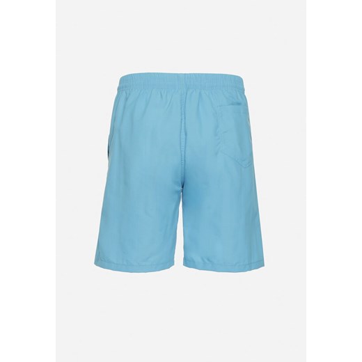 Niebieskie Szorty z Napisami Lirule XL promocja born2be.pl