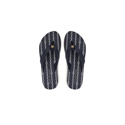Tommy Hilfiger Japonki Th Chain Print FW0FW08514 Granatowy Tommy Hilfiger 42 MODIVO
