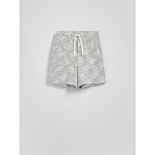 Reserved - Strukturalne szorty regular - szary Reserved XXL Reserved