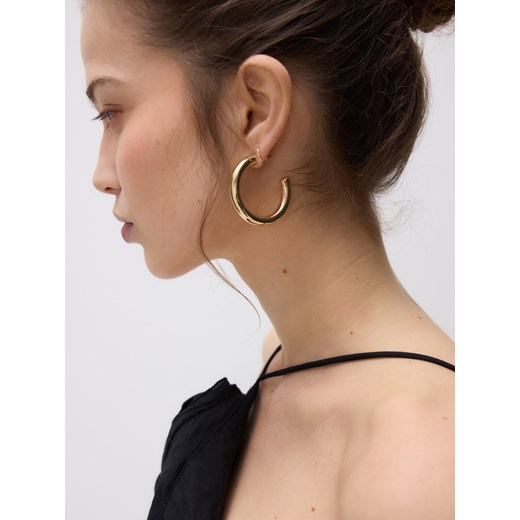 Reserved - Okrągłe kolczyki - złoty Reserved ONE SIZE Reserved