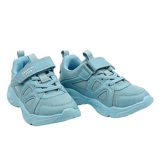 Buty dziecięce sportowe, niebieskie adidasy - American Club FH 33/22 ze sklepu ulubioneobuwie w kategorii Buty sportowe dziecięce - zdjęcie 180215387