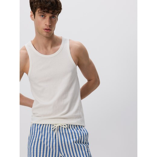 Reserved - Szorty plażowe w paski - niebieski Reserved L Reserved