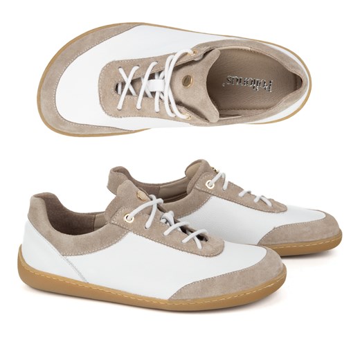 BAREFOOT Damskie minimalistyczne sneakersy 1769POL białe ze sklepu butyolivier w kategorii Półbuty damskie - zdjęcie 180221667
