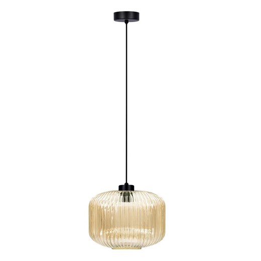 Wisząca lampa czarno-beżowa P3-H68 ze sklepu Edinos.pl w kategorii Lampy wiszące - zdjęcie 180222006
