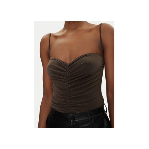 NORMA KAMALI Body KK424XPLH21823 Brązowy Regular Fit Norma Kamali XS MODIVO