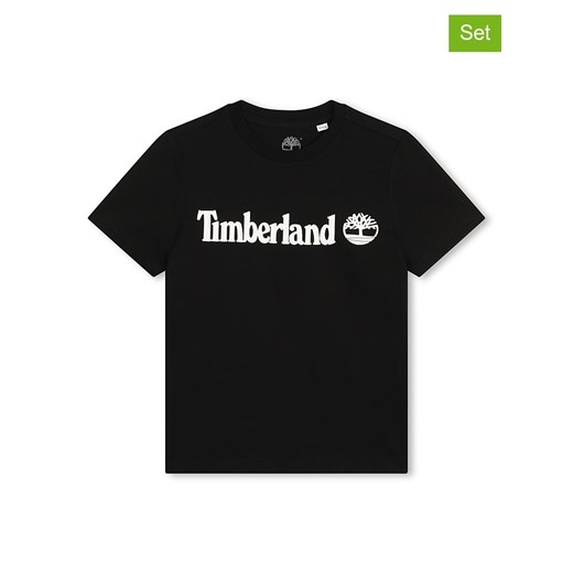 Timberland Koszulki (2 szt.) w kolorze czarnym i białym ze sklepu Limango Polska w kategorii T-shirty chłopięce - zdjęcie 180223346