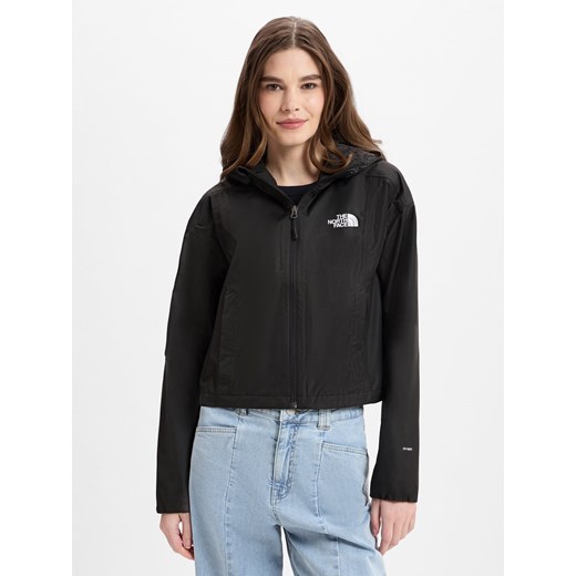 The North Face Damska kurtka funkcjonalna - W CROP QUEST Kobiety Sztuczne włókno czarny jednolity ze sklepu vangraaf w kategorii Kurtki damskie - zdjęcie 180227096
