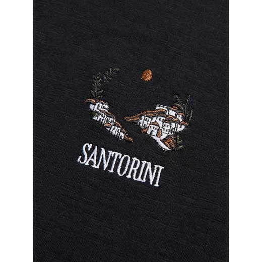 Reserved - T-shirt comfort z nadrukiem - czarny Reserved M Reserved