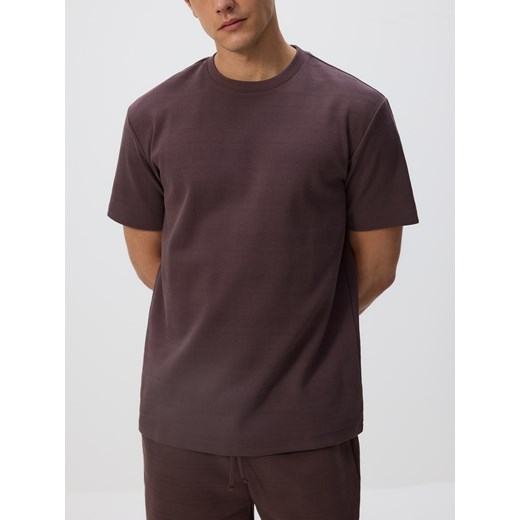 Reserved - T-shirt comfort fit - ciemnobrązowy Reserved S Reserved