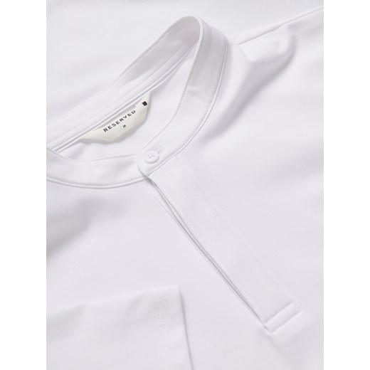 T-shirt męski Reserved z krótkim rękawem biały casual 