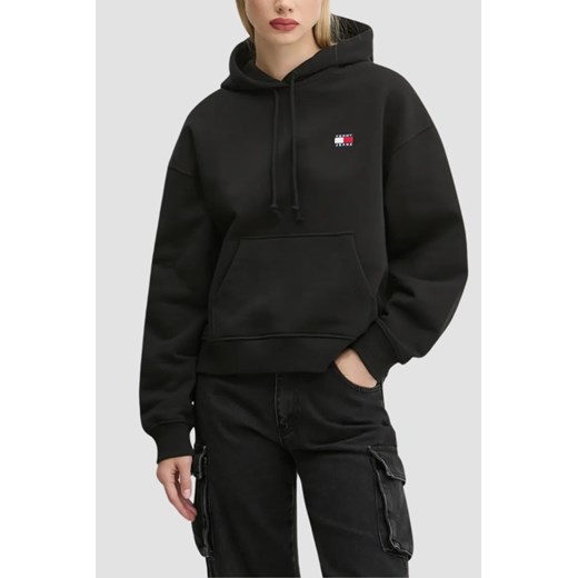 TOMMY JEANS Czarna damska bluza, Rozmiar XS ze sklepu outfit.pl w kategorii Bluzy damskie - zdjęcie 180231138