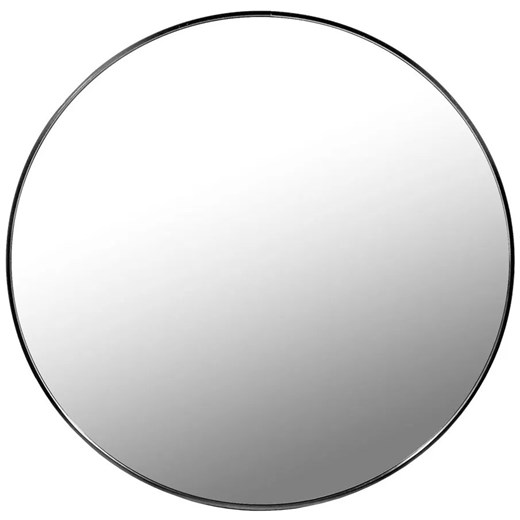 Okrągłe lustro ścienne w czarnej ramie 40 cm W0-Z13 ze sklepu Edinos.pl w kategorii Lustra - zdjęcie 180234128