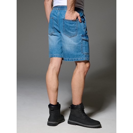 Spodenki męskie Sinsay niebieskie bawełniane 