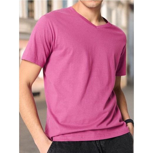 Sinsay - Koszulka - różowy ze sklepu Sinsay w kategorii T-shirty męskie - zdjęcie 180236939