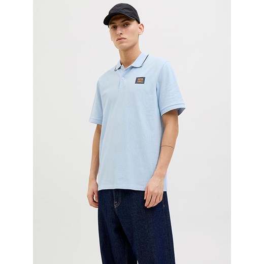 Jack &amp; Jones Koszulka polo w kolorze błękitnym ze sklepu Limango Polska w kategorii T-shirty męskie - zdjęcie 180239268