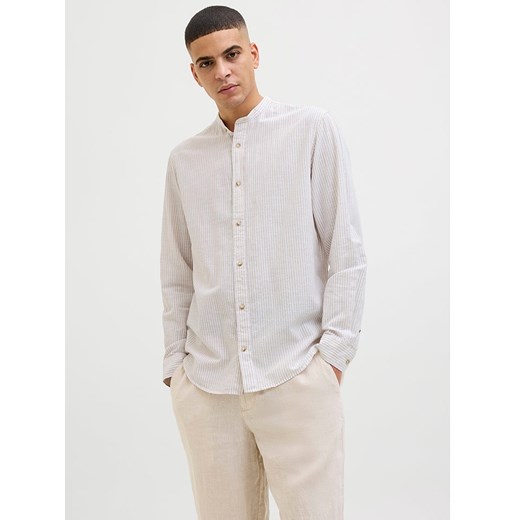 Jack &amp; Jones Koszula - Regular fit - w kolorze biało-beżowym ze sklepu Limango Polska w kategorii Koszule męskie - zdjęcie 180239296