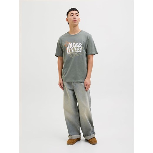 T-shirt męski Jack & Jones w stylu młodzieżowym z krótkim rękawem 