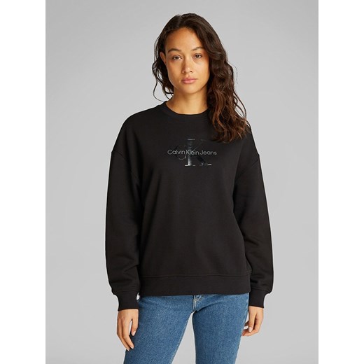 CALVIN KLEIN JEANS Bluza w kolorze czarnym ze sklepu Limango Polska w kategorii Bluzy damskie - zdjęcie 180240158